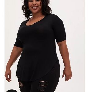 Torrid Super Soft Black Tunic